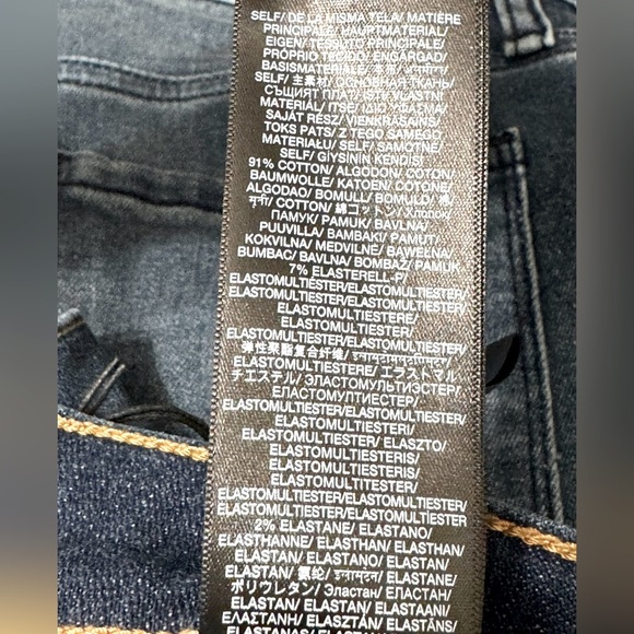 7 For All Mankind NWT Sz 26 High Waist Slim Kick Flair Jean, Raw Edge Hem - Picture 9 of 10